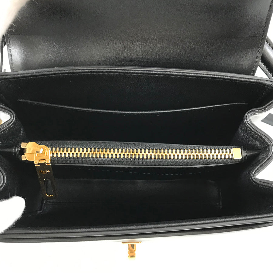 CELINE Mini 16 Saise 2WAY Shoulder Gold Hardware Handbag