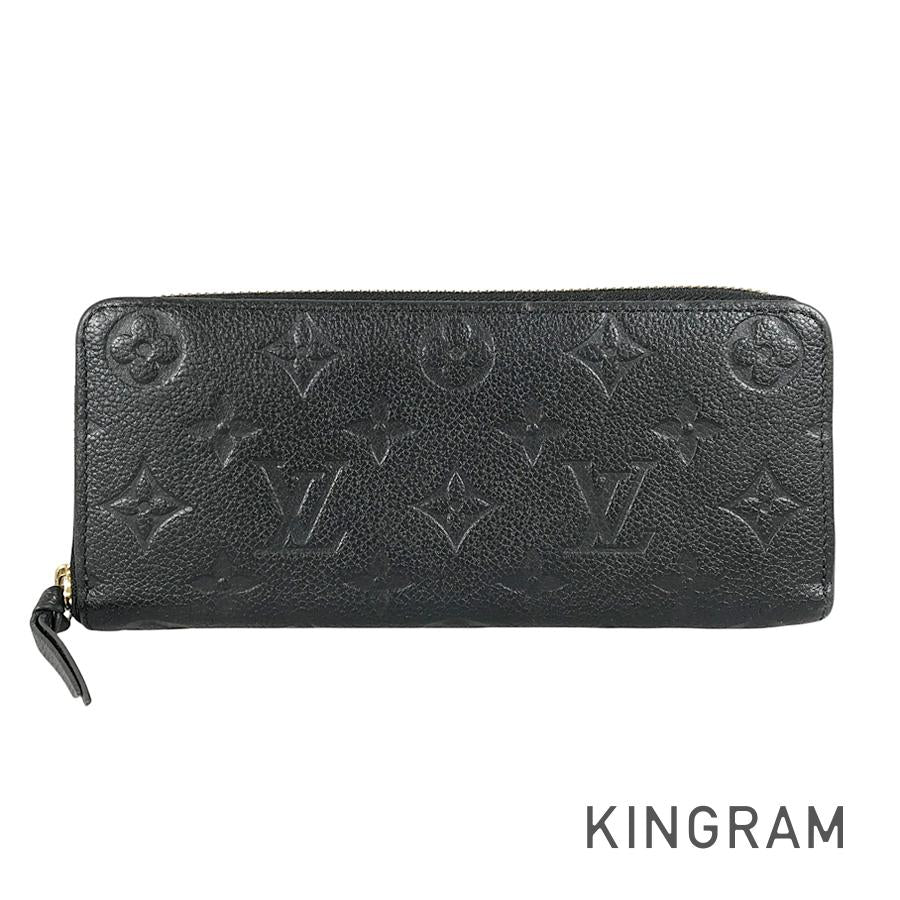 LOUIS VUITTON Monogram Empreinte Portefeuille Clemence M60171 Long wallet Round zipper
