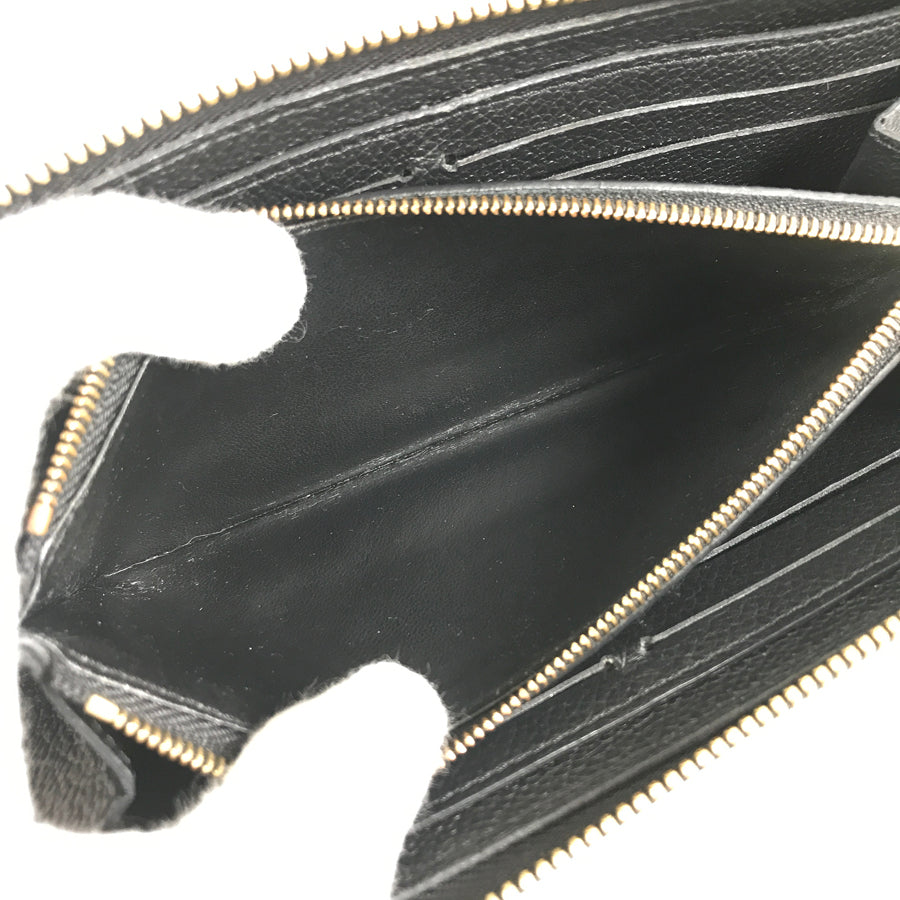 LOUIS VUITTON Monogram Empreinte Portefeuille Clemence M60171 Long wallet Round zipper