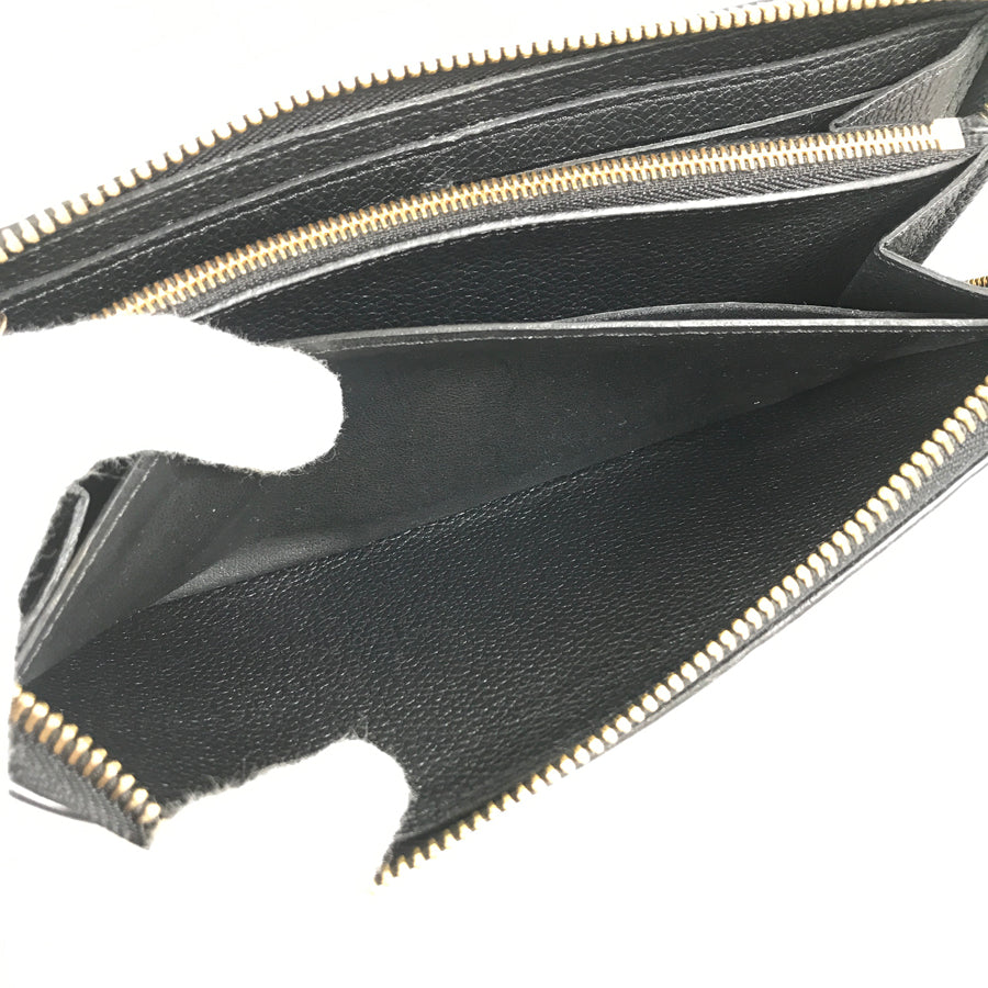 LOUIS VUITTON Monogram Empreinte Portefeuille Clemence M60171 Long wallet Round zipper