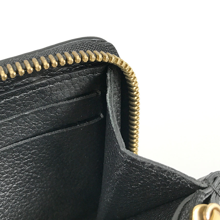 LOUIS VUITTON Monogram Empreinte Portefeuille Clemence M60171 Long wallet Round zipper