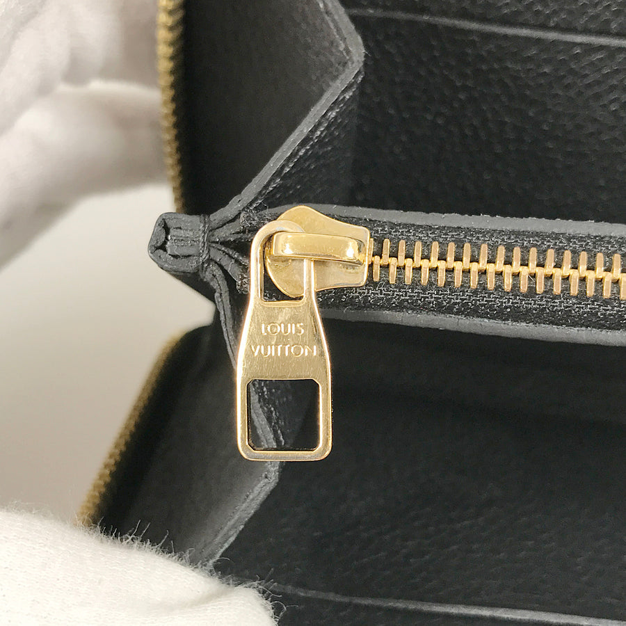 LOUIS VUITTON Monogram Empreinte Portefeuille Clemence M60171 Long wallet Round zipper