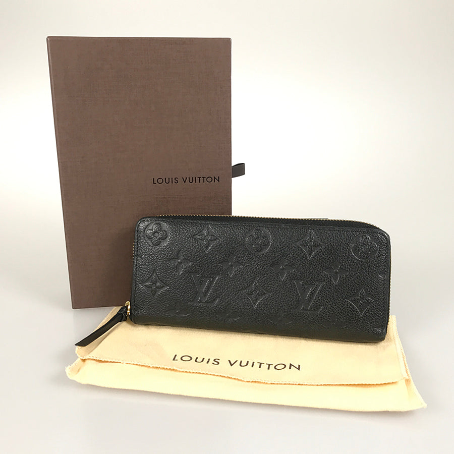 LOUIS VUITTON Monogram Empreinte Portefeuille Clemence M60171 Long wallet Round zipper