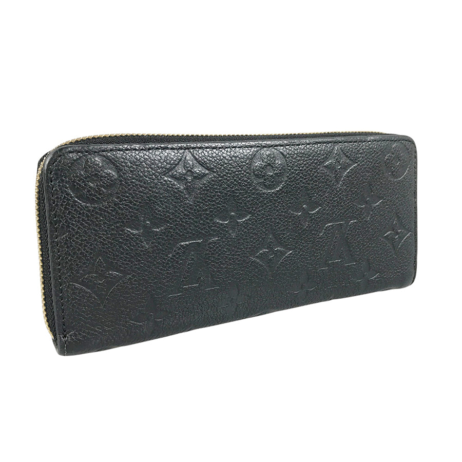 LOUIS VUITTON Monogram Empreinte Portefeuille Clemence M60171 Long wallet Round zipper