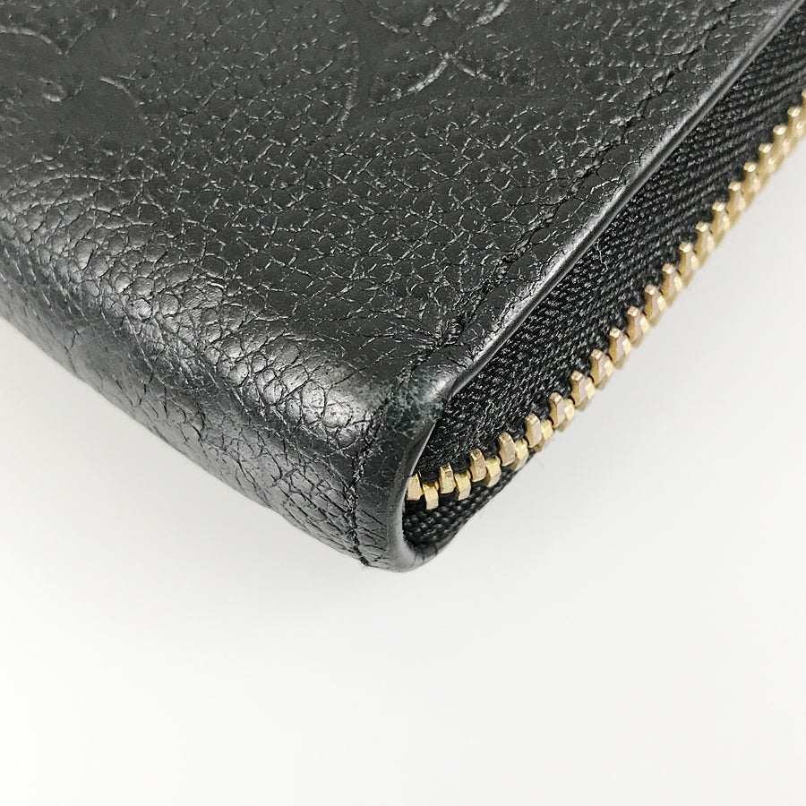 LOUIS VUITTON Monogram Empreinte Portefeuille Clemence M60171 Long wallet Round zipper