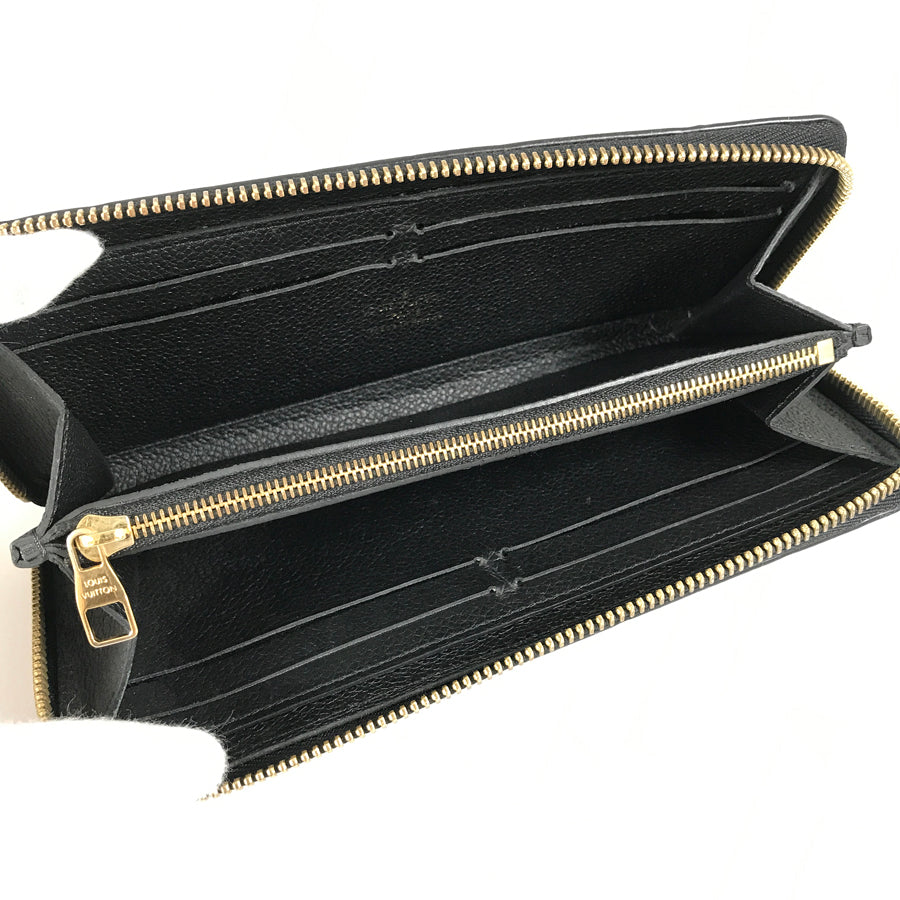 LOUIS VUITTON Monogram Empreinte Portefeuille Clemence M60171 Long wallet Round zipper