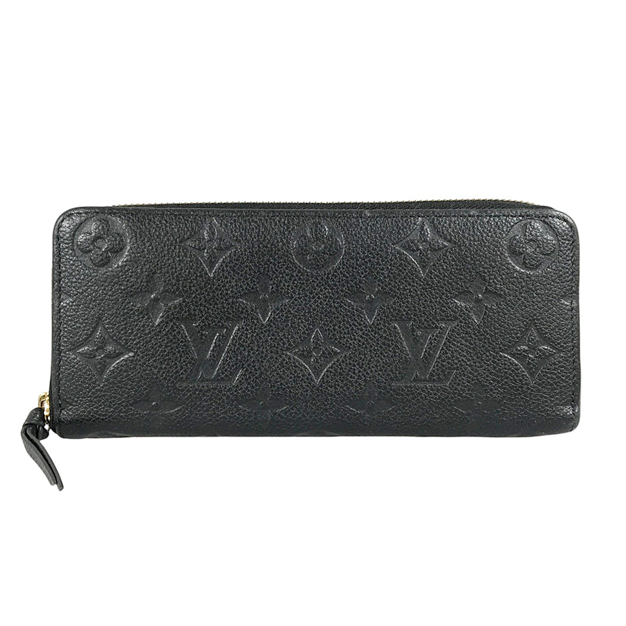 LOUIS VUITTON Monogram Empreinte Portefeuille Clemence M60171 Long wallet Round zipper