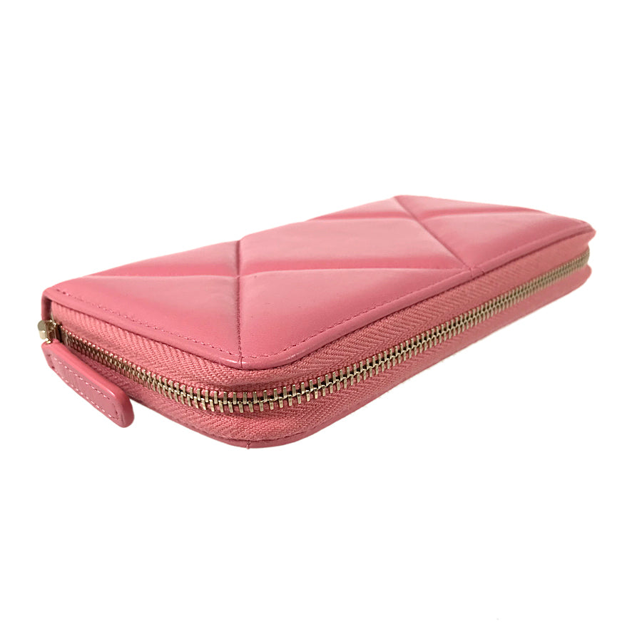 CHANEL Chanel 19 Small AP0948 Long wallet Round zipper