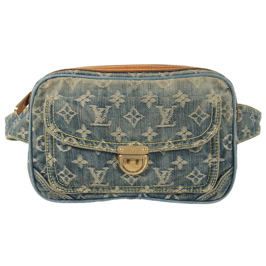 LOUIS VUITTON Monogram Denim Bumbag M95347 Waist pouch