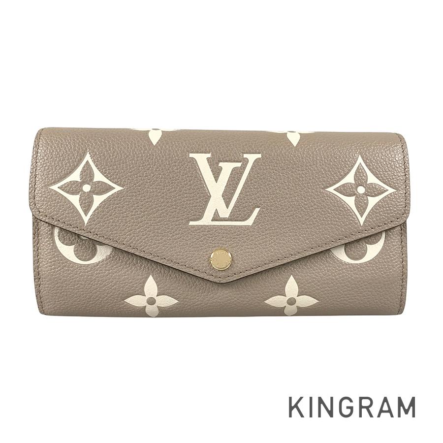 LOUIS VUITTON Monogram Empreinte Bicolor Portefeuille Sarah NM M81049 Long wallet Folding cover lid