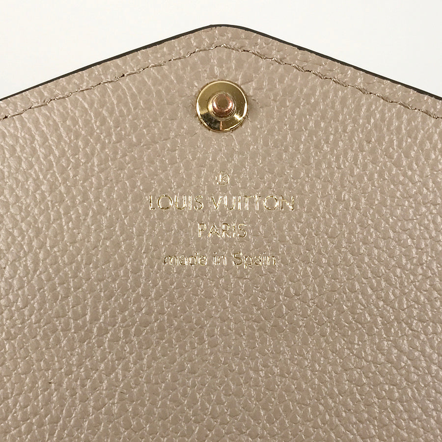 LOUIS VUITTON Monogram Empreinte Bicolor Portefeuille Sarah NM M81049 Long wallet Folding cover lid