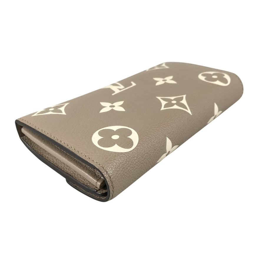 LOUIS VUITTON Monogram Empreinte Bicolor Portefeuille Sarah NM M81049 Long wallet Folding cover lid