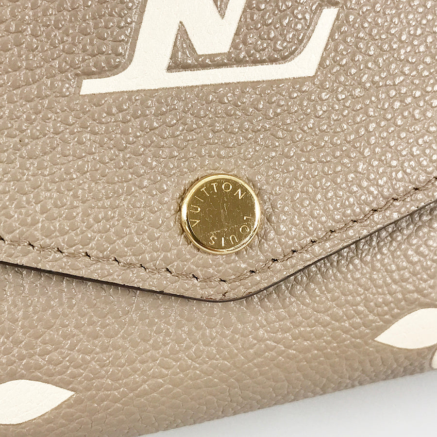 LOUIS VUITTON Monogram Empreinte Bicolor Portefeuille Sarah NM M81049 Long wallet Folding cover lid
