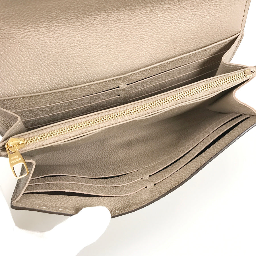LOUIS VUITTON Monogram Empreinte Bicolor Portefeuille Sarah NM M81049 Long wallet Folding cover lid