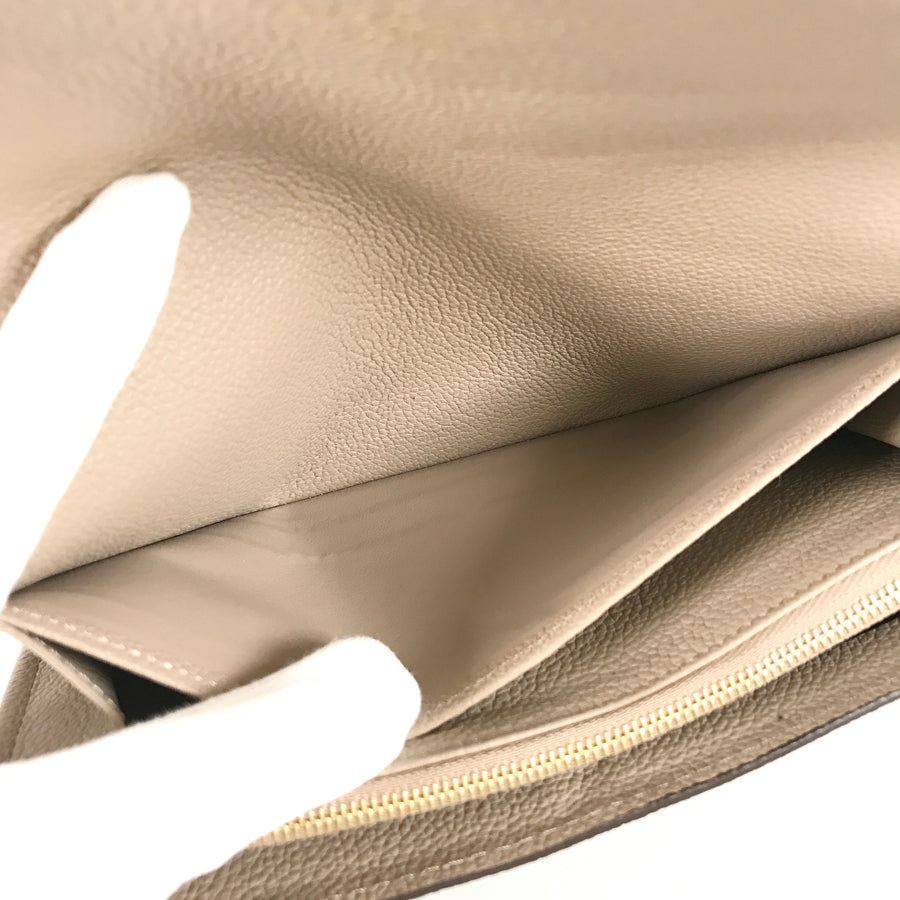 LOUIS VUITTON Monogram Empreinte Bicolor Portefeuille Sarah NM M81049 Long wallet Folding cover lid