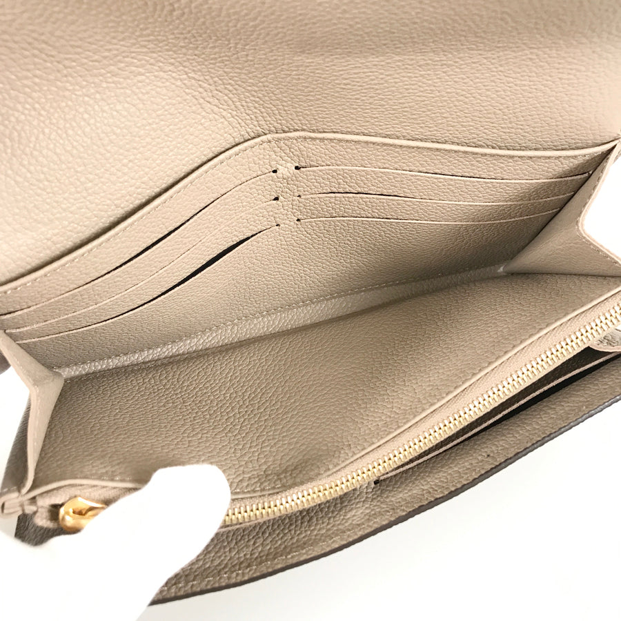 LOUIS VUITTON Monogram Empreinte Bicolor Portefeuille Sarah NM M81049 Long wallet Folding cover lid