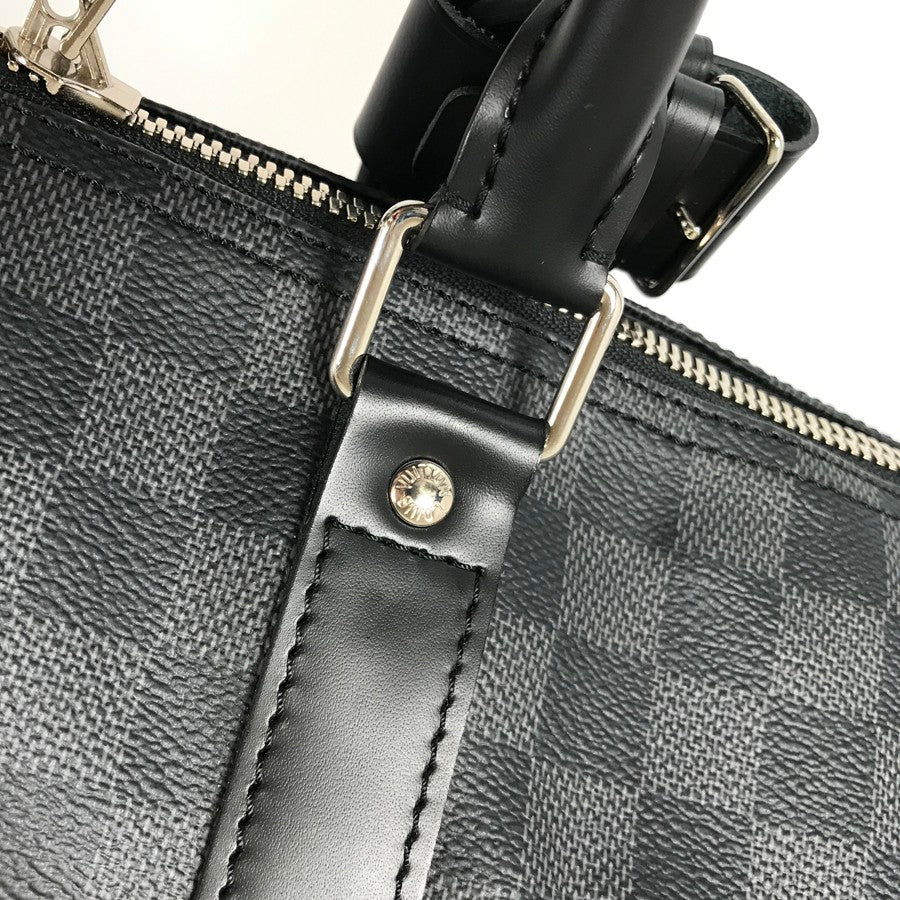 LOUIS VUITTON Damier Graphite Keepall Bandouliere 55 N41413 Boston bag