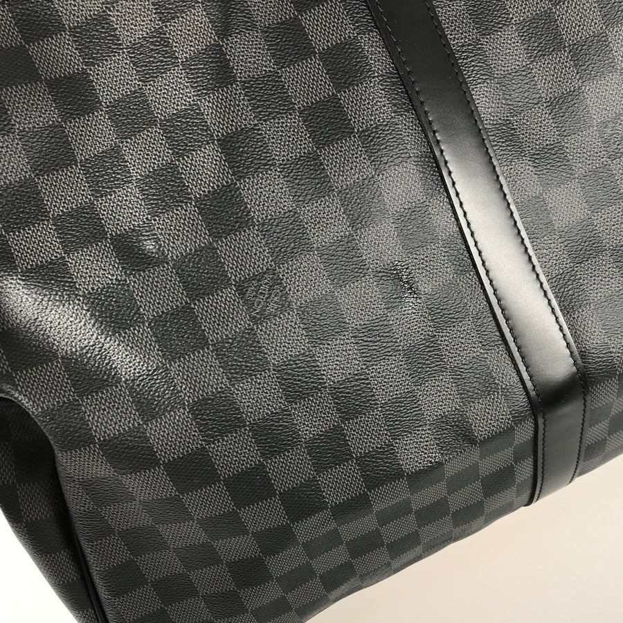 LOUIS VUITTON Damier Graphite Keepall Bandouliere 55 N41413 Boston bag
