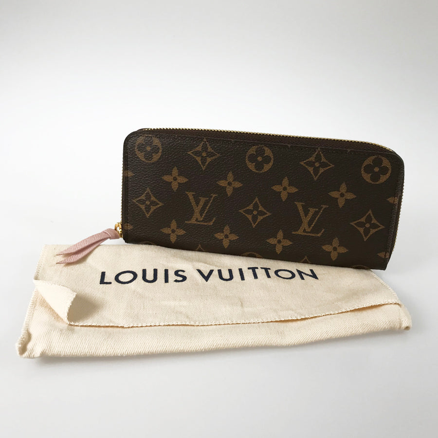 LOUIS VUITTON Monogram Portefeuille Clemence M61298 Long wallet Round zipper