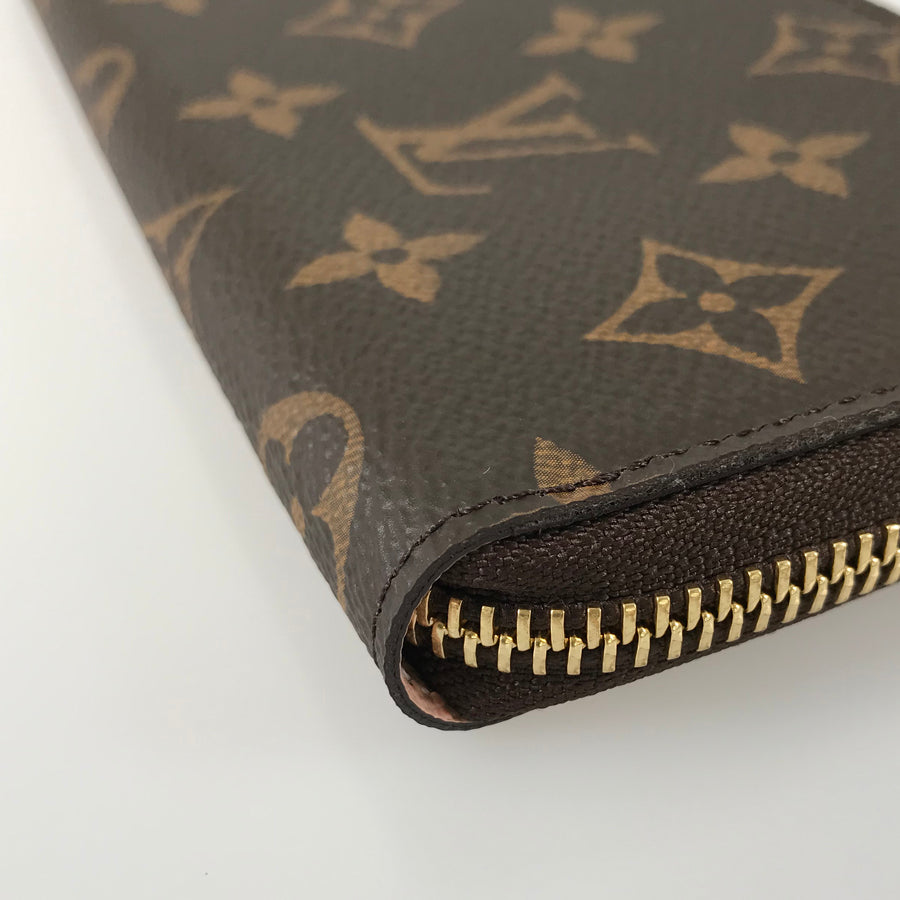 LOUIS VUITTON Monogram Portefeuille Clemence M61298 Long wallet Round zipper