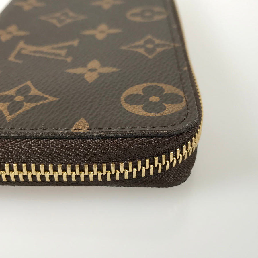 LOUIS VUITTON Monogram Portefeuille Clemence M61298 Long wallet Round zipper