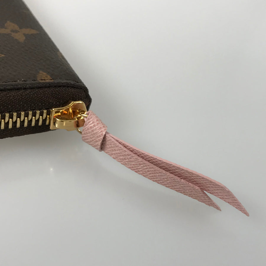 LOUIS VUITTON Monogram Portefeuille Clemence M61298 Long wallet Round zipper