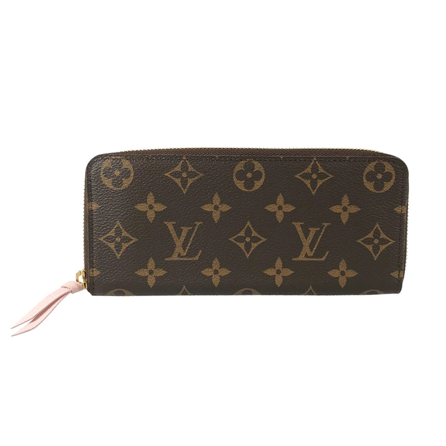 LOUIS VUITTON Monogram Portefeuille Clemence M61298 Long wallet Round zipper