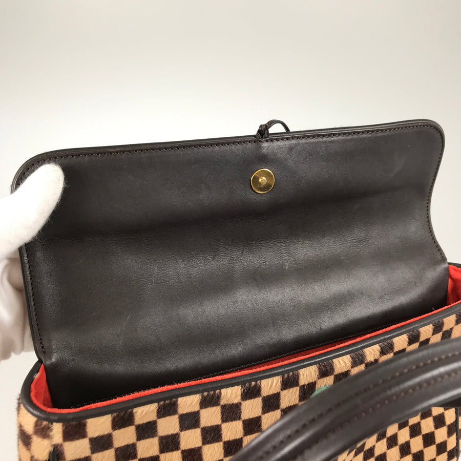 LOUIS VUITTON Damier Sauvage Lion M92131 Hand bag