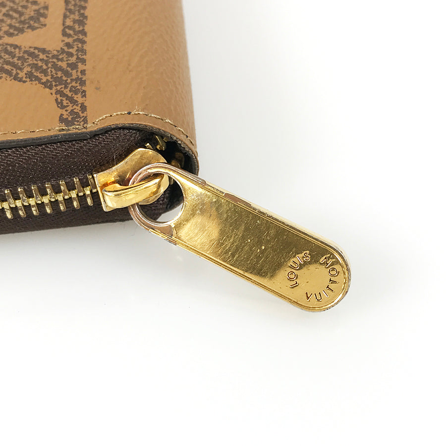 LOUIS VUITTON Monogram Giant Reverse Zippy Wallet M67687 Long wallet Round zipper