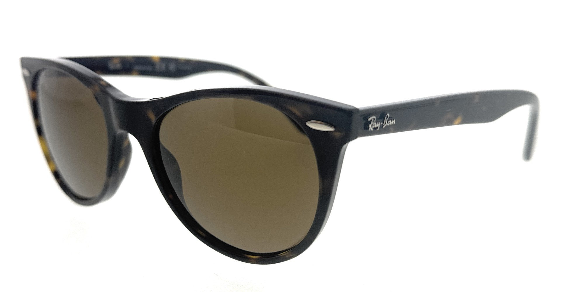 Ray-Ban 0RB2185 902/57 B-15 brown Polarized Round Sunglasses