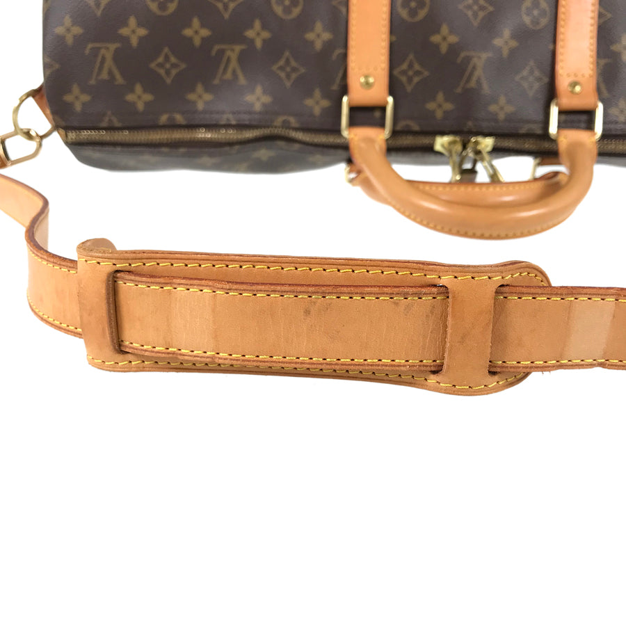 LOUIS VUITTON Monogram Keepall Bandouliere 55 M41414 Boston bag