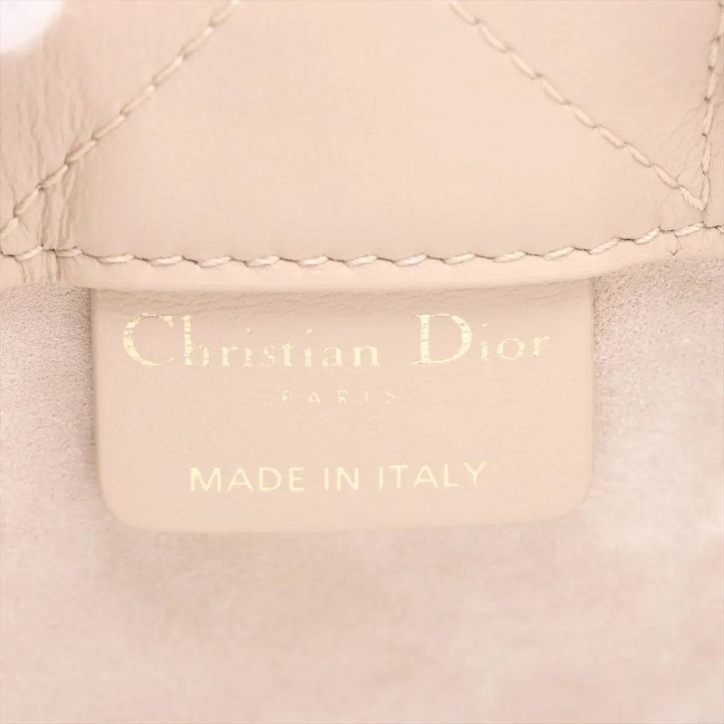 Christian Dior Beige Macrocannage Leather Mini Dior Book Tote Bag  [Clearance Sale]