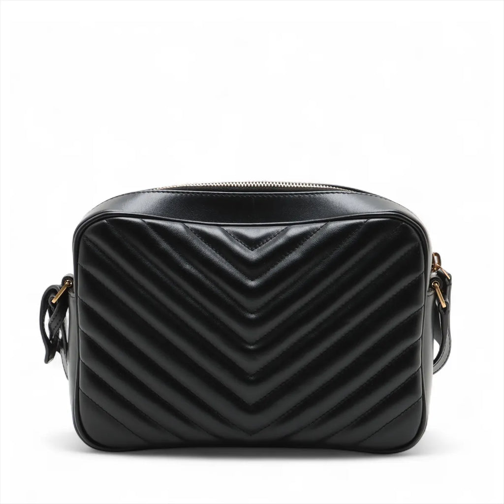 Saint Laurent Black Quilted Leather Lou Camera Bag [Clearance Sale]