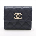 Chanel Black Caviar Calfskin Compact Wallet [Clearance Sale]