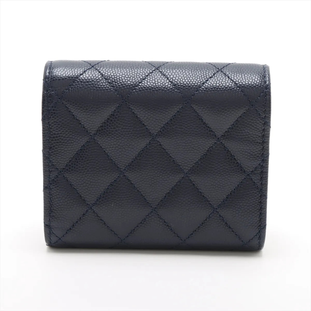 Chanel Black Caviar Calfskin Compact Wallet [Clearance Sale]
