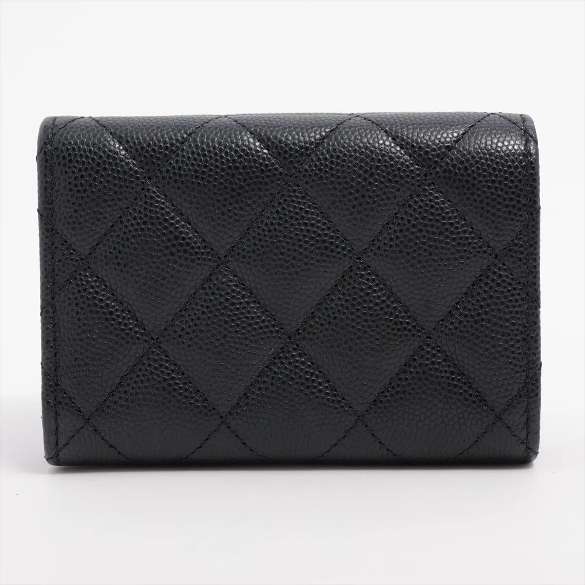Chanel Black Caviar Calfskin Compact Wallet [Clearance Sale]