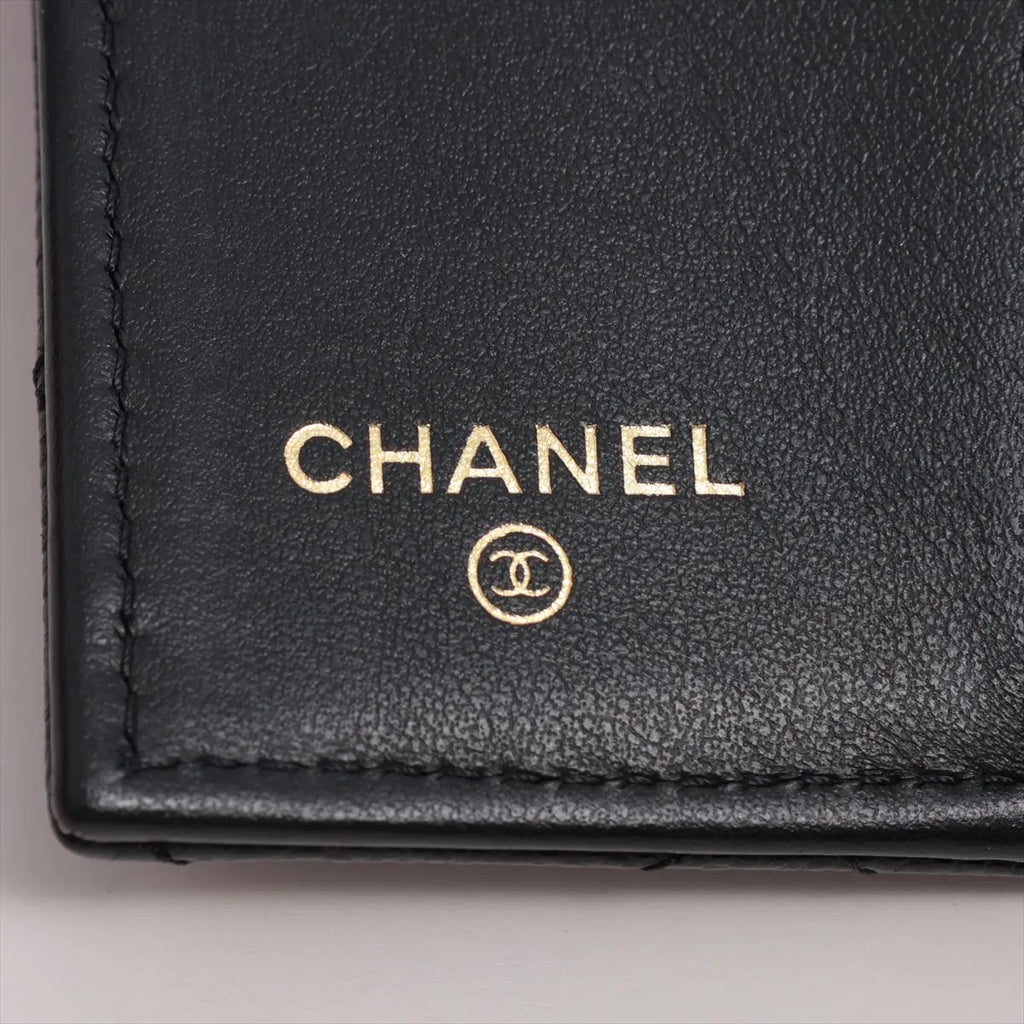 Chanel Black Caviar Calfskin Compact Wallet [Clearance Sale]