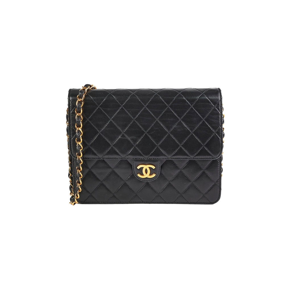 ITEM 29 - Chanel Vintage Square Flap Lambskin Black- Series 5