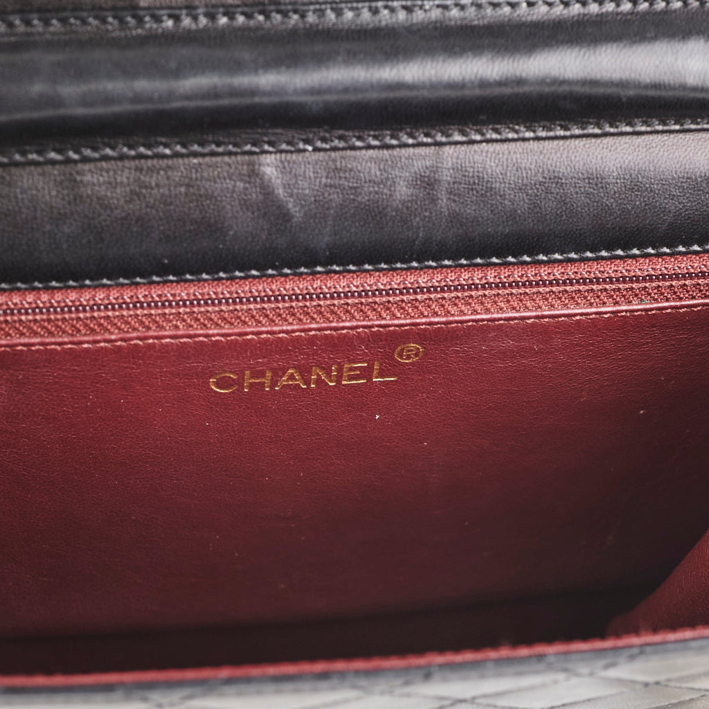ITEM 29 - Chanel Vintage Square Flap Lambskin Black- Series 5