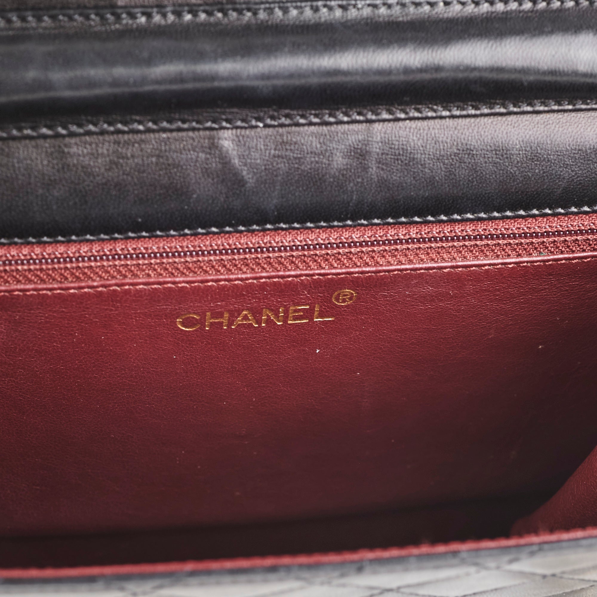 ITEM 29 - Chanel Vintage Square Flap Lambskin Black- Series 5