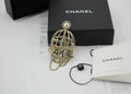 Chanel B22V Rhinestone & Metal Birdcage Brooch