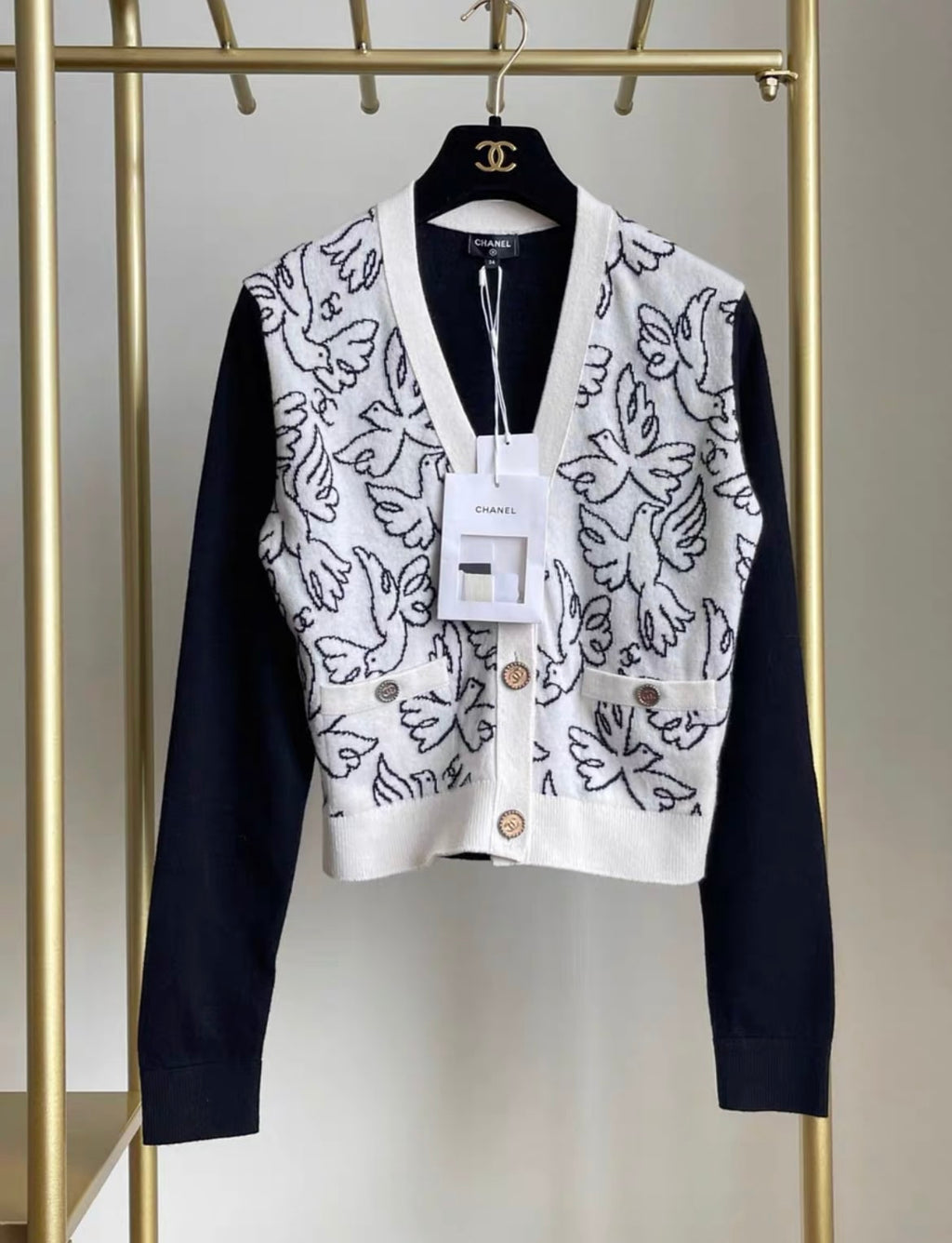 Chanel 2022 ss cashmere cardigan fr34