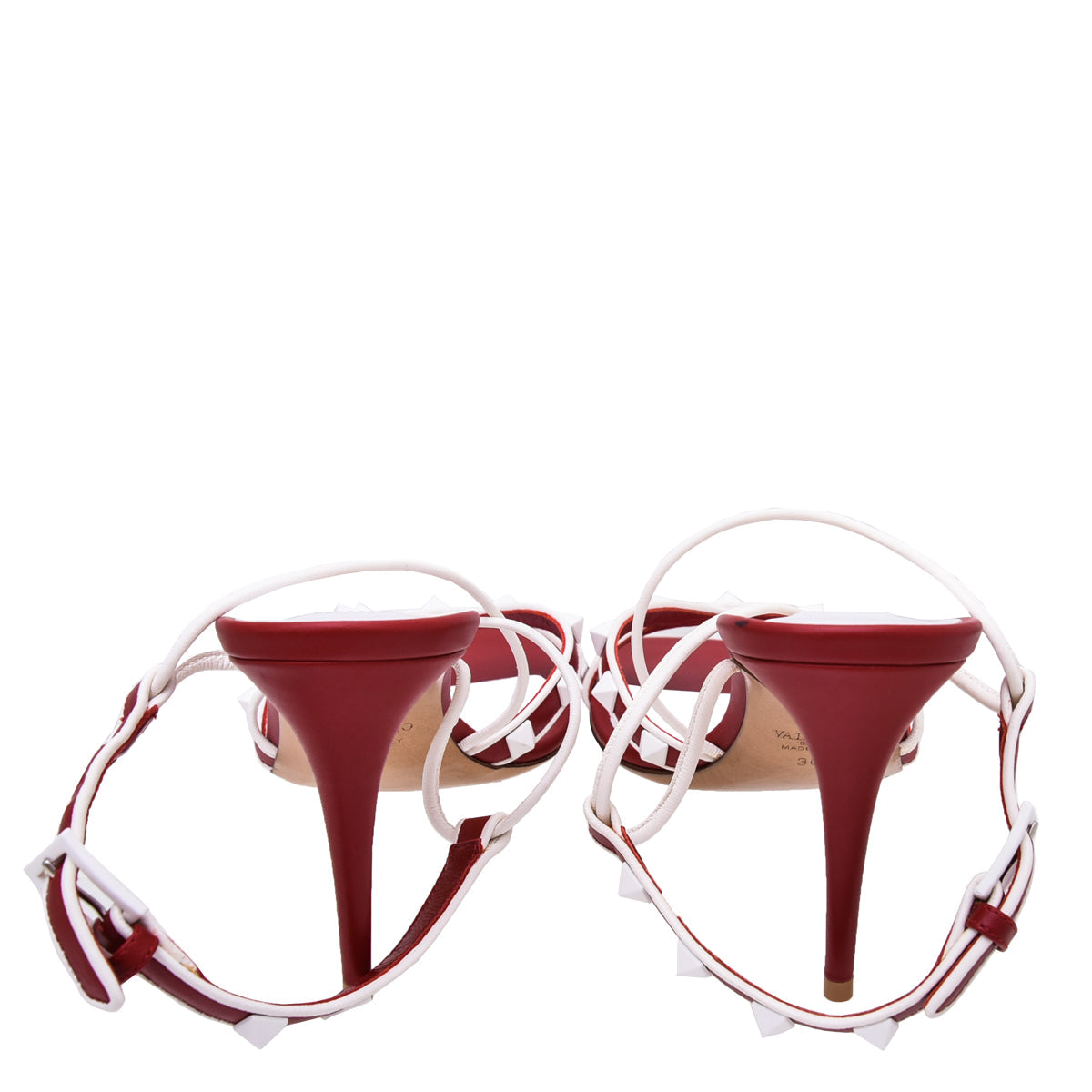 Valentino Bicolor Free Rockstud Crisscross Sandal 36.5