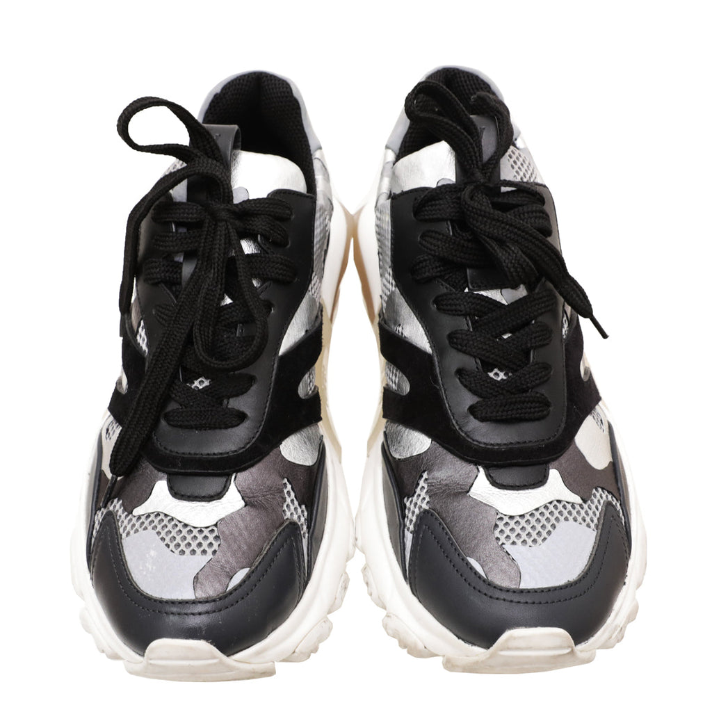 Valentino Tricolor Camou Bounce Sneakers 38.5