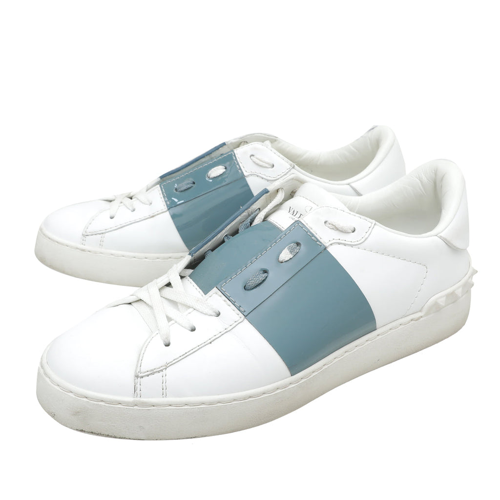 Valentino Bicolor Open Stripe Sneaker 40