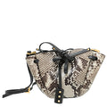 Valentino Bicolor Python Go Logo Bucket Bag