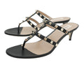 Valentino Black Rockstud Flip Flop Thong Sandals 38.5