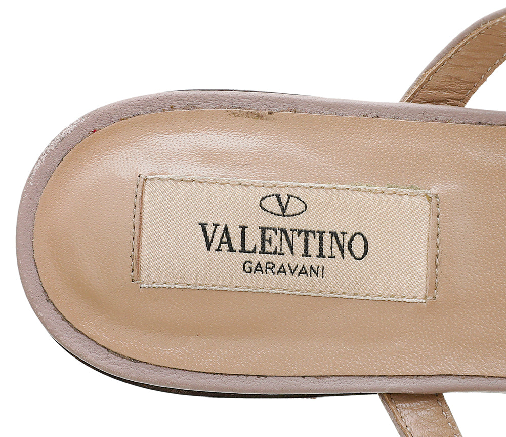Valentino Water Rose Rockstud Mule 37