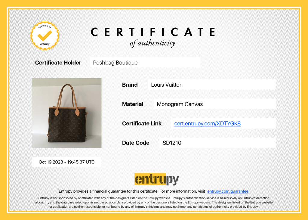 Louis Vuitto Neverfull MM Monogram Canvas Tote Bag with Pochette