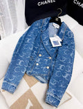 Chanel 23B blue double C denim jacket